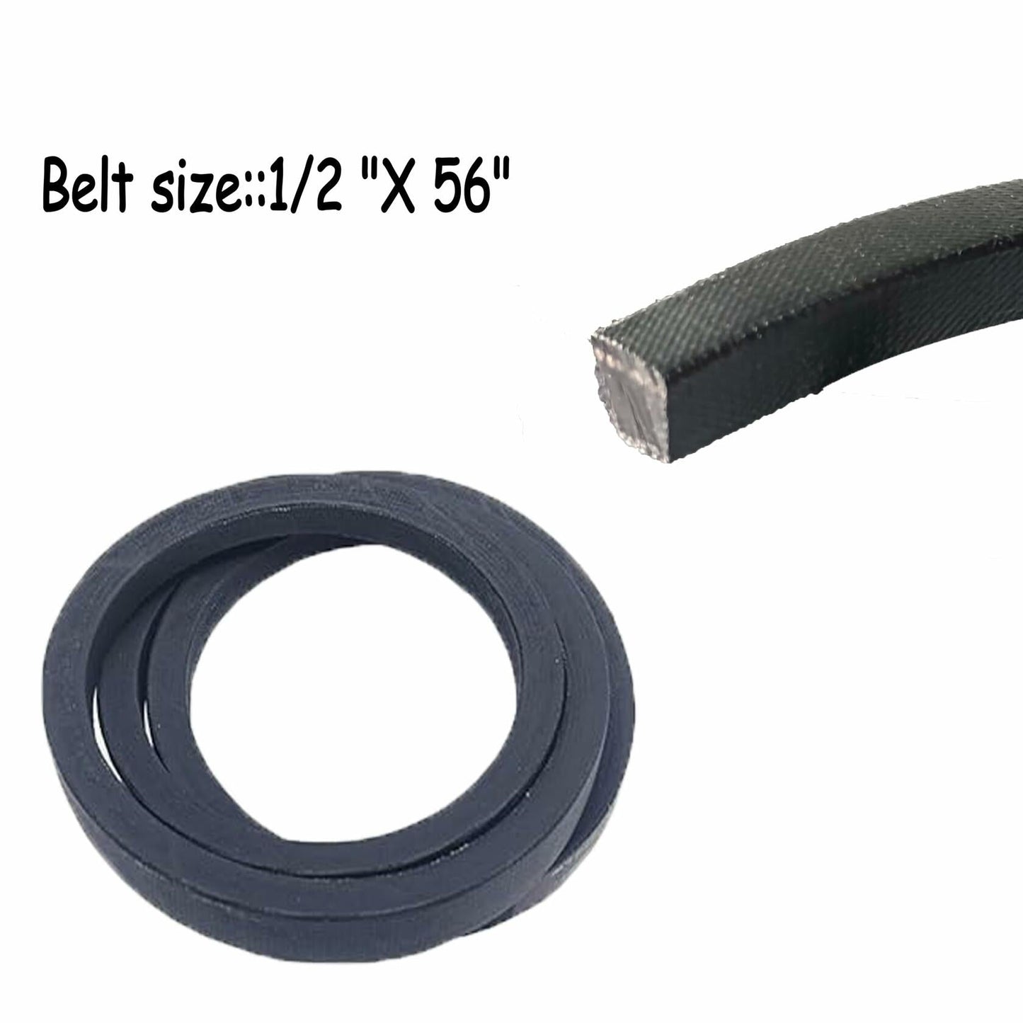 YOIASUGH Drive Belt 1/2" x 56" for Poulan AYP Craftsman MTD Lawn Mower
