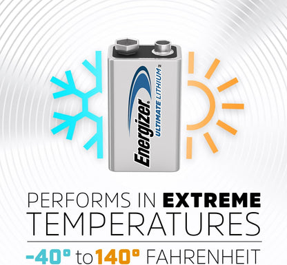 9V Batteries, Ultimate Lithium, Original Version, 2 Count