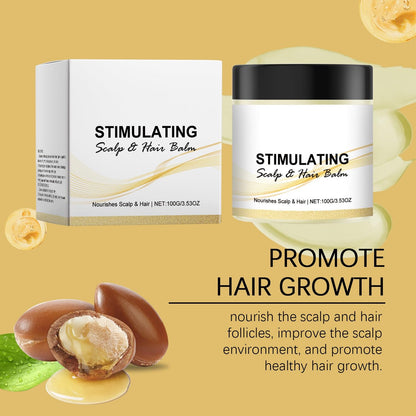 LOYOTICE 2PC Stimulating Scalp & Hair Balm Shea Mango Butter Blend 100g