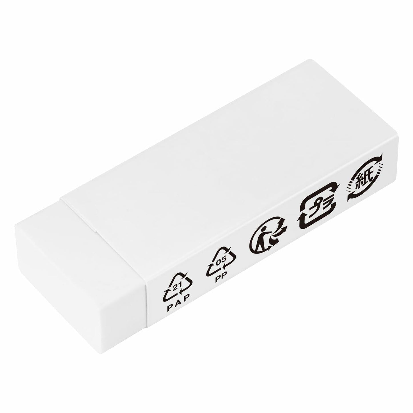 Amazon Basics White Block Eraser 10 Pack - Durable, New
