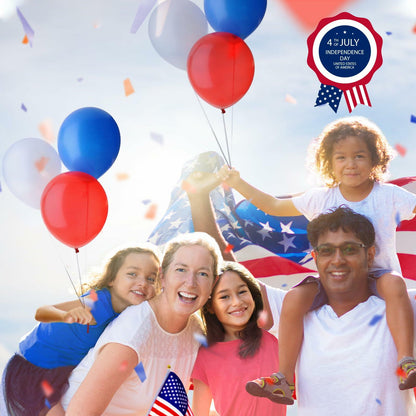 30PCS Red White Blue Latex Balloons 12IN 4th of July Party Decoration