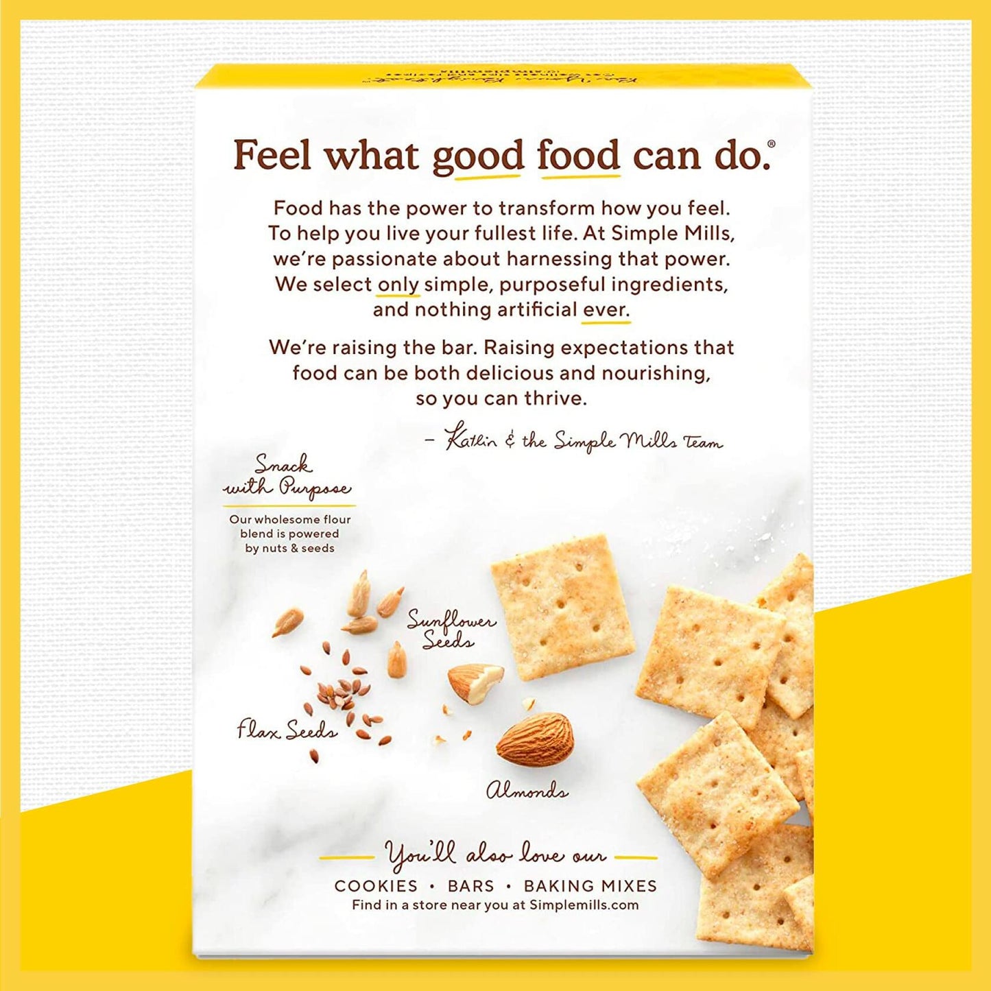 BestBy01/25 Simple Mills Almond Flour Crackers Sea Salt Gluten Free Vegan 4.25oz