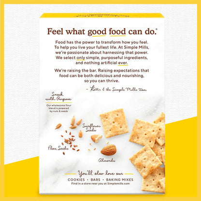 BestBy01/25 Simple Mills Almond Flour Crackers Sea Salt Gluten Free Vegan 4.25oz