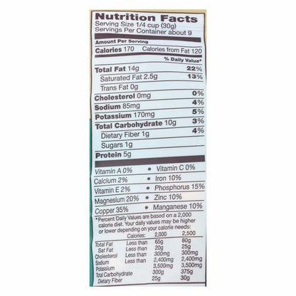 BestBy08/25 Back to Nature Sea Salt Roasted Jumbo Cashews Nuts 9oz, 9 Pack