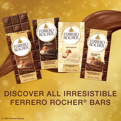 BestBy06/25 Ferrero Rocher Milk Chocolate Hazelnut Bar 3.1oz Single Pack New