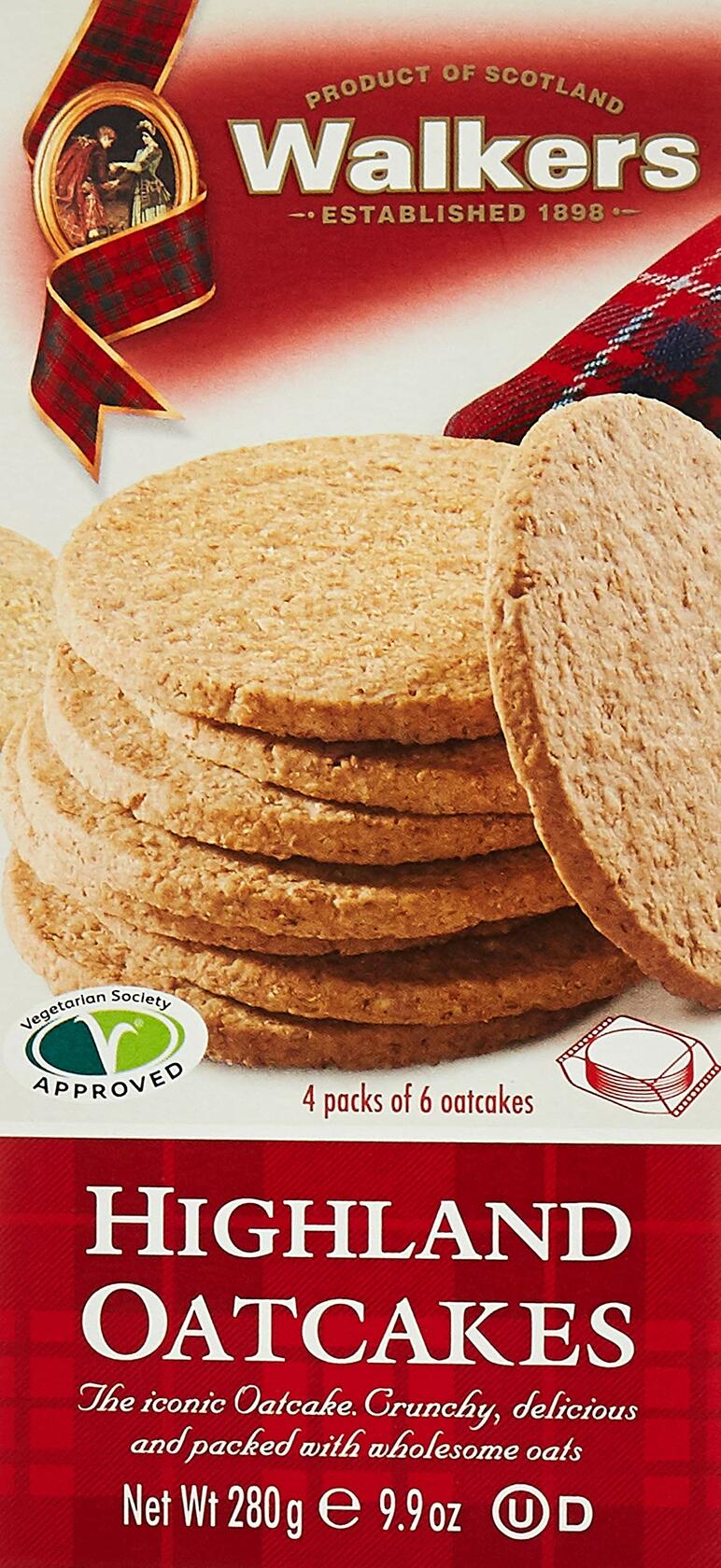 BestBy12/24 Walkers Shortbread Highland Oat Crackers Scottish 9.9oz Box