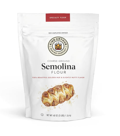 BestBy04/25 King Arthur Semolina Flour 3 lbs Coarse Ground High Protein Kosher