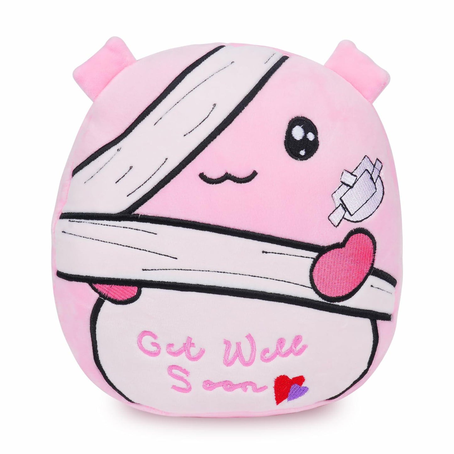 MOFUSAN Axolotl Plush Toy 12'' Soft Stuffed Animal Get Well Soon Gift