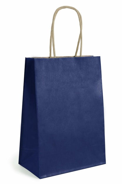 BIOBROWN Black Gift Bags with Handles 25 Pcs 5.9x3.15x8.26in Bulk Party