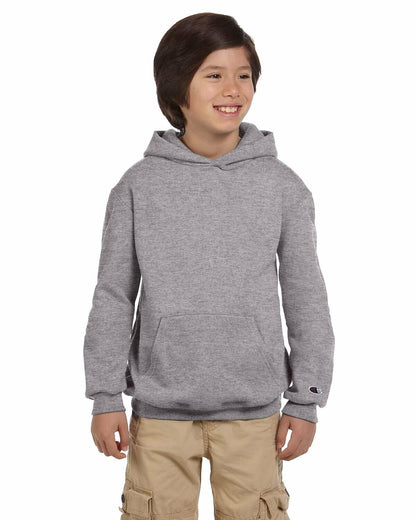 Champion Youth Pullover Hoodie Light Steel Size Small