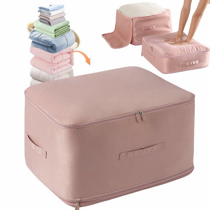 Ultra Space Saving Self Compression Organizer Bag Pink XL 54x42x60cm Size XL