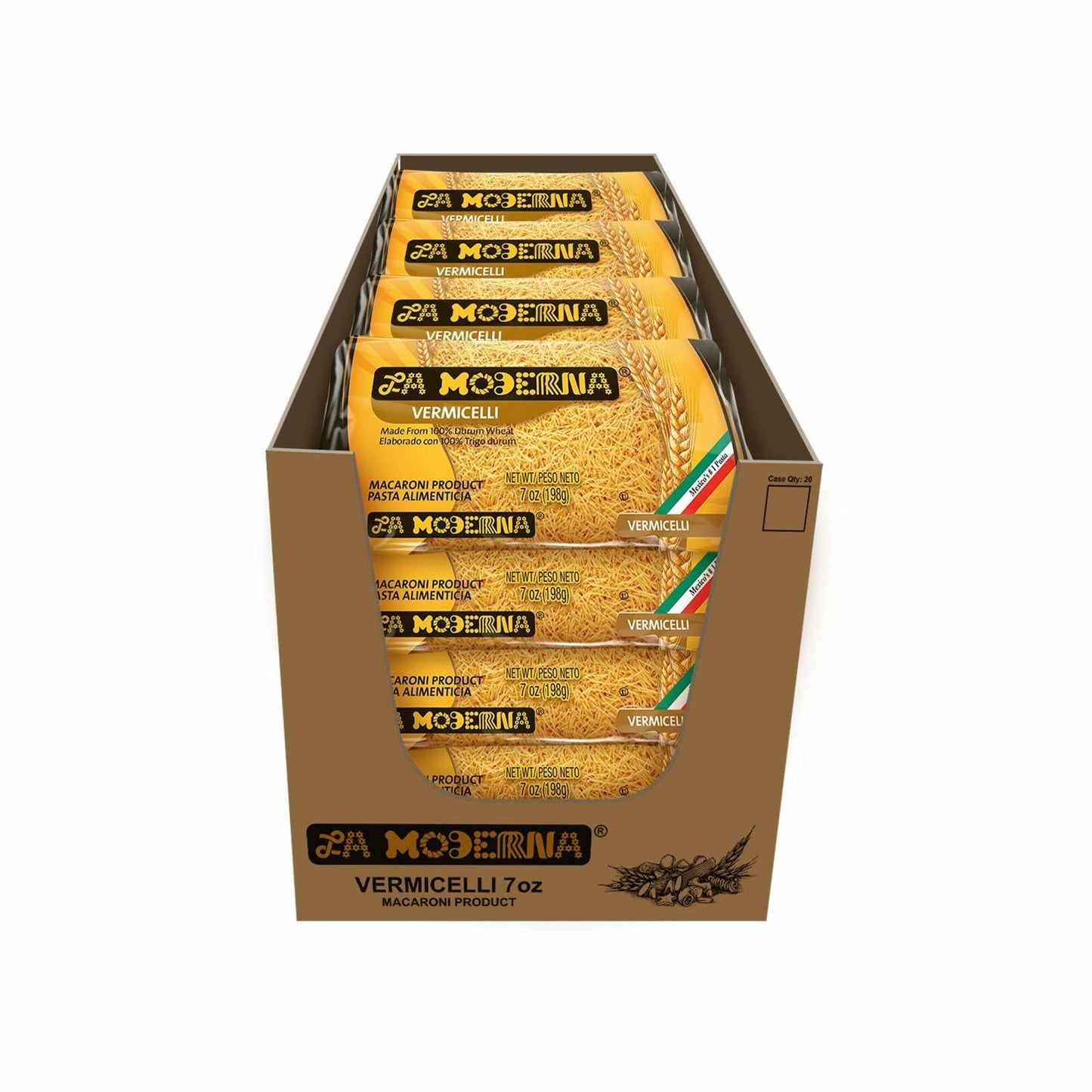 BestBy08/25 LA MODERNA Sopa de Fideo Tomato Chicken Soup 3.5oz Pack of 12