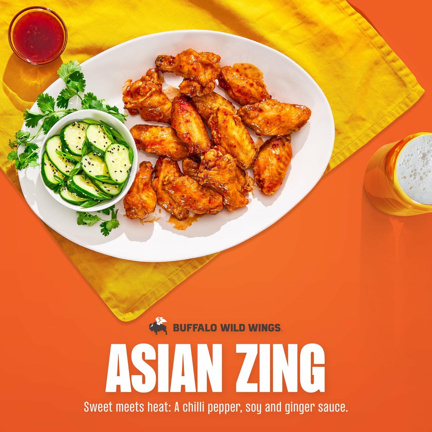 BestBy06/25 Buffalo Wild Wings Asian Zing Sauce 12 fl oz Perfect Dipping