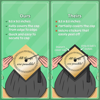 ADVANSYNC Graduation Cap Topper - Weapons Were Formed, They Did Not Prosper