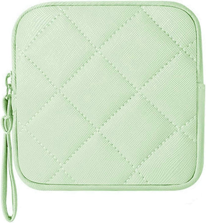 iMotion Menstrual Cup & Sanitary Napkin Storage Bag Green Portable Pouch