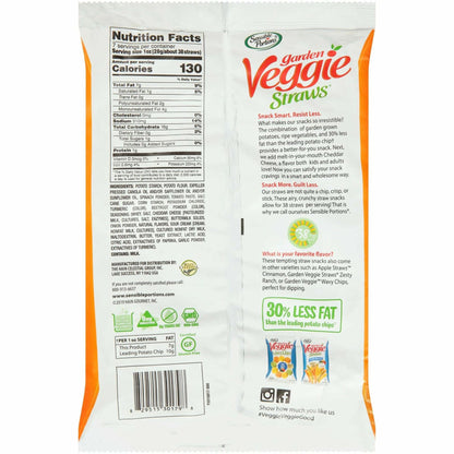 BestBy06/25 Garden Veggie Straws Variety Pack 1oz Sea Salt Ranch Cheddar 24ct