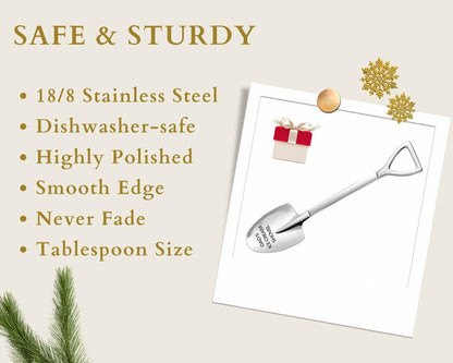 Funny Engraved Stainless Steel Ice Cream Shovel Gift for Dad Fathers Day