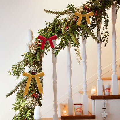 VISPAD Velvet Ribbon 3/8" x 25yd Red Single Face 1 Roll