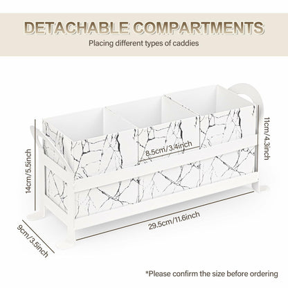 YUBAMIN Silverware Caddy Utensil Holder 3 Compartments Countertop