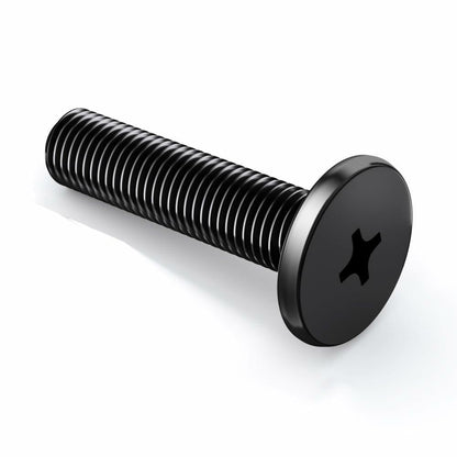 TESILANG M1.6x2mm Computer Screws Motherboard Standoffs Kit 50pcs Black