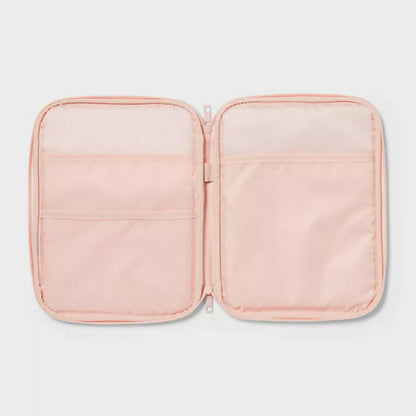 [Like_new] Brightroom Zip Tablet Pouch Laptop Bag Blush Pink 12in x 9.25in