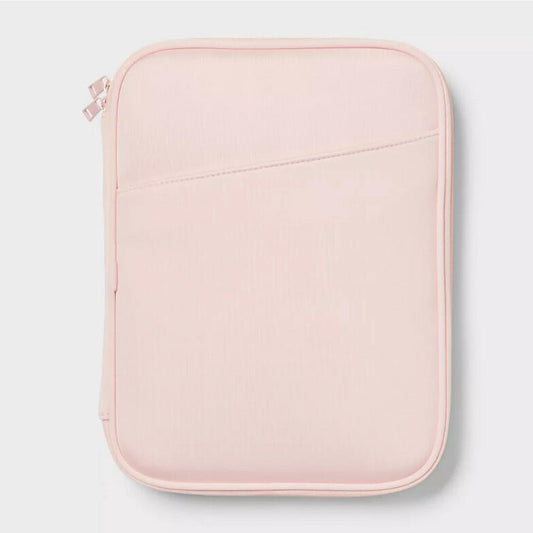 [Like_new] Brightroom Zip Tablet Pouch Laptop Bag Blush Pink 12in x 9.25in