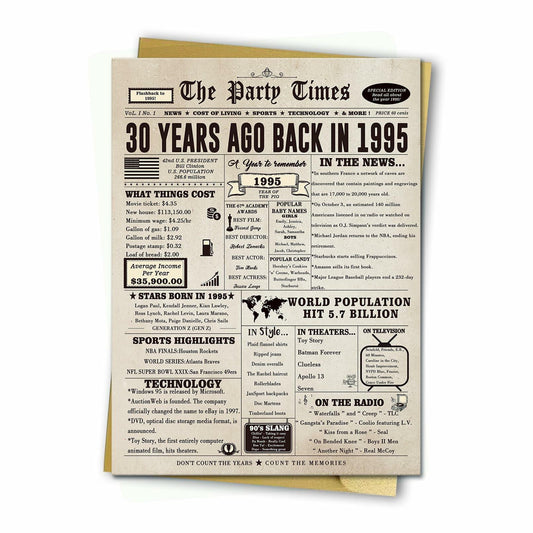 Huameigf Jumbo 30th Birthday Card for Daughter Son, Large Unique Design