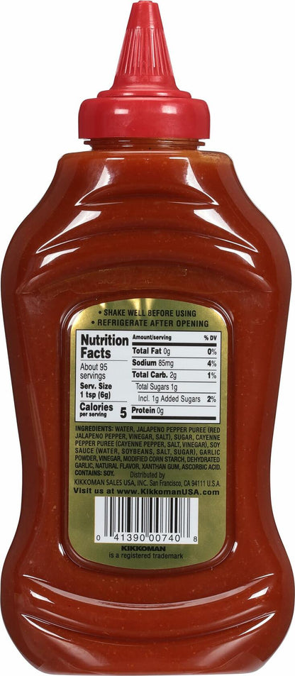 BestBy07/25 Kikkoman Gluten-Free Sriracha Hot Chili Sauce 20oz Tamari Soy