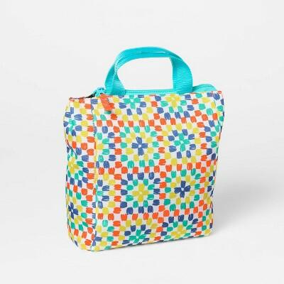 Cat & Jack Kids Lunch Bag Insulated Tote Granny Smith Green 8in H x 4in W
