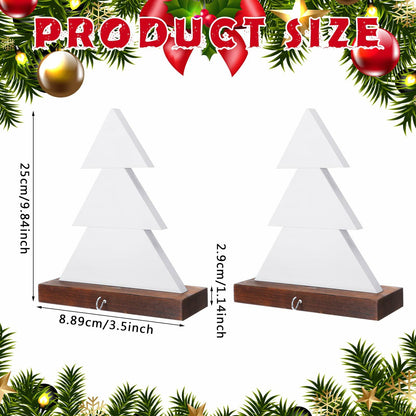 [Like_new] Beeveer Christmas Tree Stocking Holder White Wooden Mantle Hanger 9.8 Inch 2 Pc
