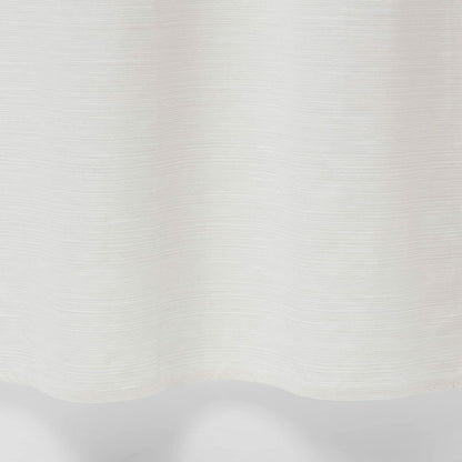 Threshold Solid Sour Cream Textured Cotton Shower Curtain Cream White