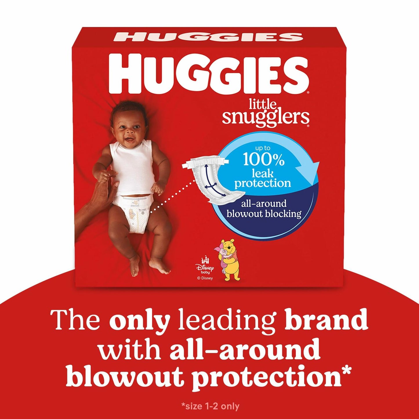 [Like New] HUGGIES Little Snugglers Baby Diapers White 31 Count Size Newborn