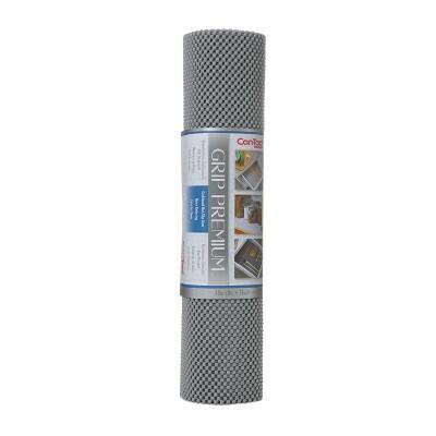 Con-Tact Grip Premium Non-Adhesive Shelf Liner Thick Grip Alloy Gray 18x8