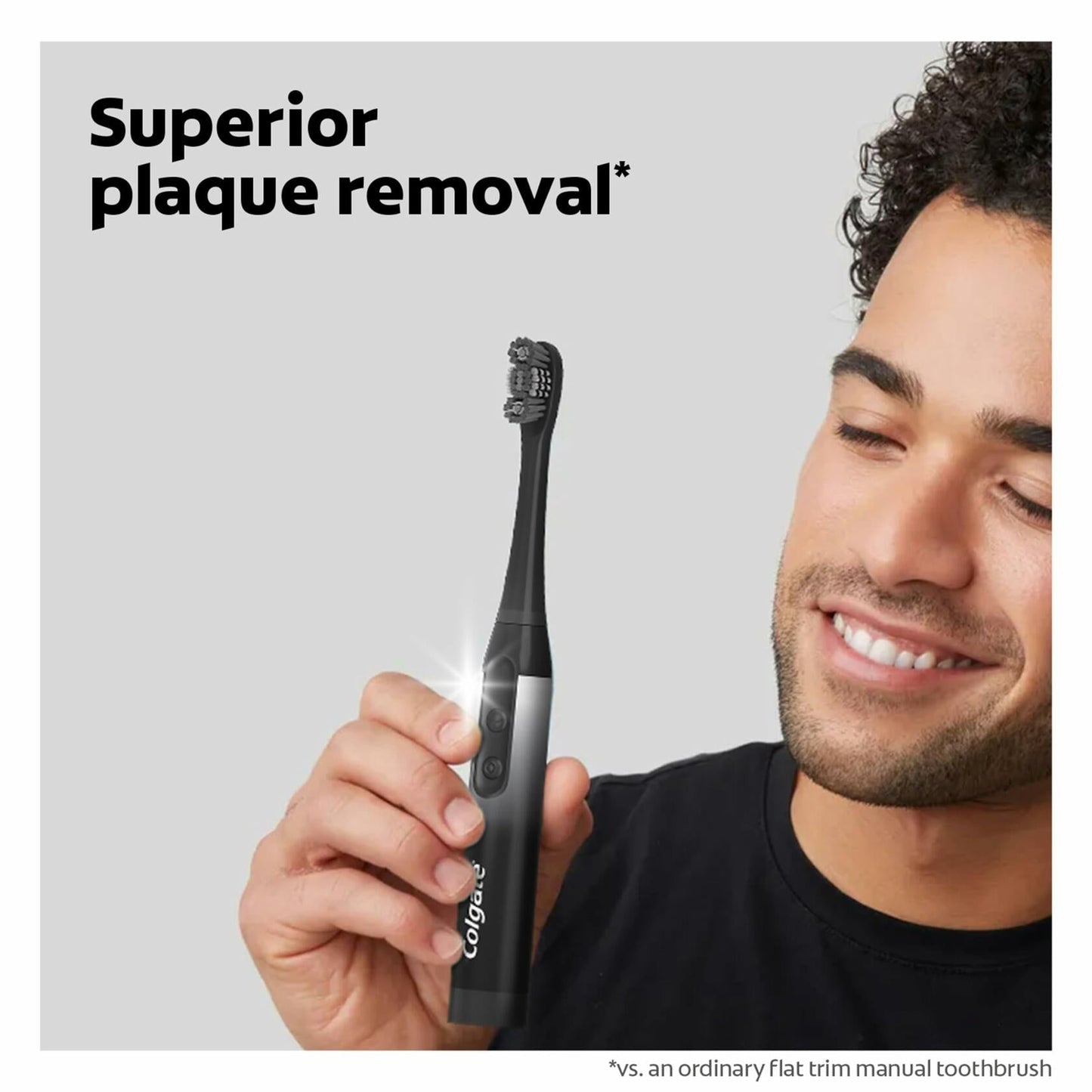 Colgate 360 Power Charcoal Battery Toothbrush Black 1 Pack
