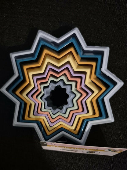 Unbranded Magic Circle Star Brain Teaser Cube Multi-Color Plastic Toy