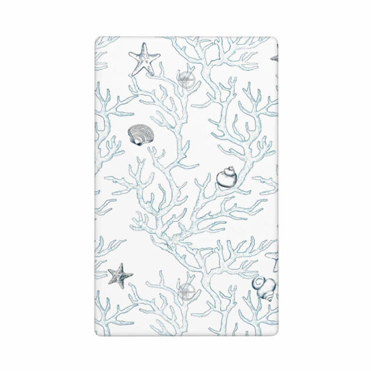 romyessen Ocean Coral Light Switch Cover Decorative Wall Plate Standard Size