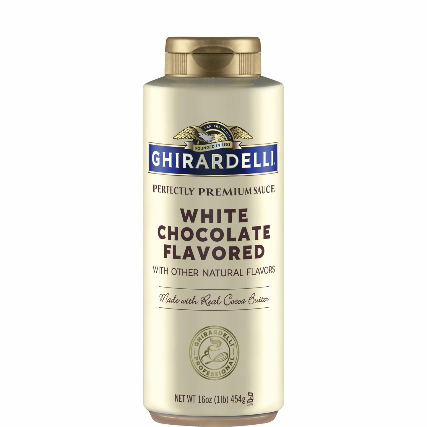 BestBy03/26 Ghirardelli White Chocolate Sauce 16oz Squeeze Bottle