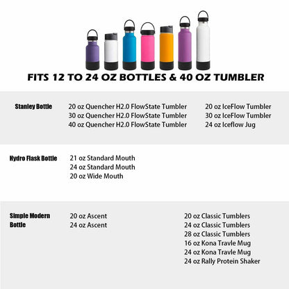 TFAK 2Pcs Light Green Silicone Boot for Stanley Quencher 30oz 40oz Hydro Flask