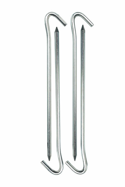 Coghlan's Steel Tent Pegs 7" 5mm Rust-Resistant Hook Top 4-Pack