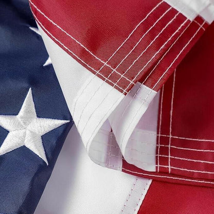 Outdoor American Flag 3x5ft Embroidered Stars Brass Grommets USA