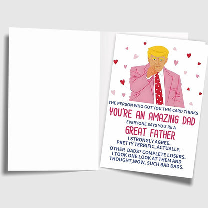 ACHICGIRL Funny Birthday Card for Dad Humor from Son Daughter Color ACH-123