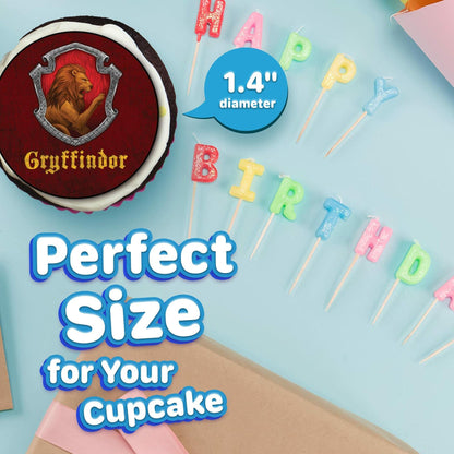 HAPPY CHOICES Edible Cupcake Toppers Wizarding World 30 Count Paper