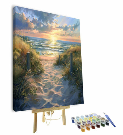 TUMOVO Flowers Paint by Numbers Kit DIY Acrylic Painting 16x20 Inch Canvas