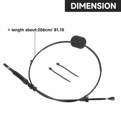 YOLLKY Automatic Transmission Control Lever Cable Chevrolet Trailblazer Black