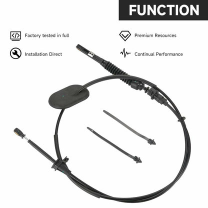 YOLLKY Automatic Transmission Control Lever Cable Chevrolet Trailblazer Black