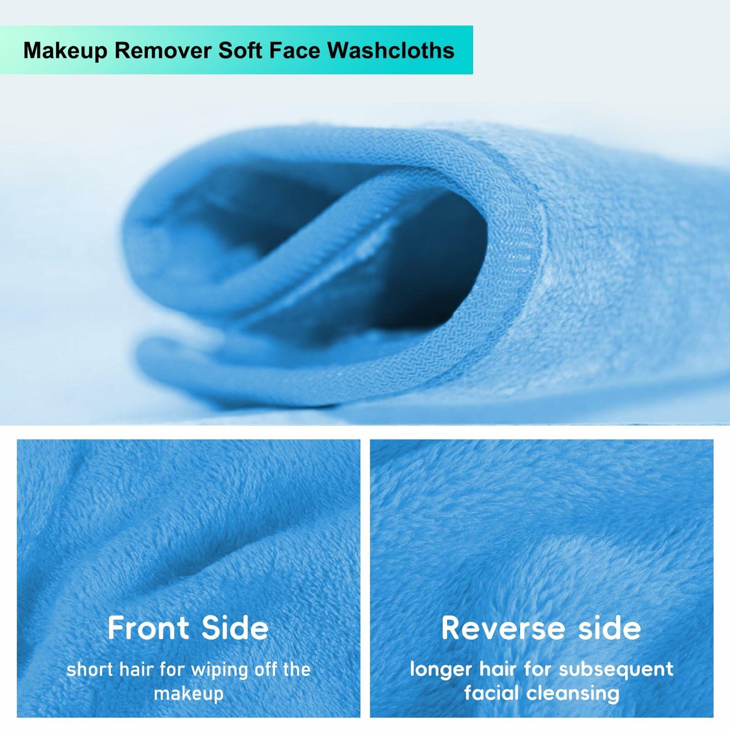 PleasingCare Makeup Remover Cloth Cleansing Towel Burgundy 3 Pack Face