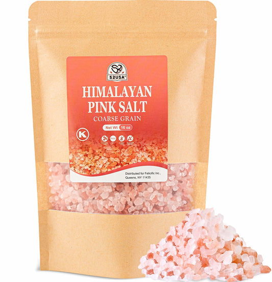 52USA Himalayan Pink Salt Coarse Grain 1 lb Pink Sea Salt Grinder Refill