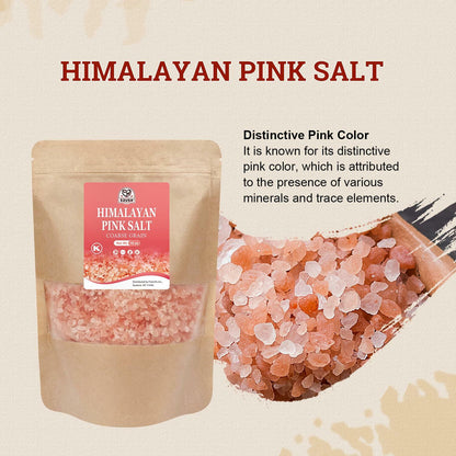 52USA Himalayan Pink Salt Coarse Grain 1 lb Pink Sea Salt Grinder Refill