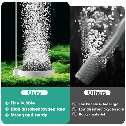 BLOTFISH Nano Air Stone 4-Inch Aquarium Bubbler Quiet High Oxygen Diffusion