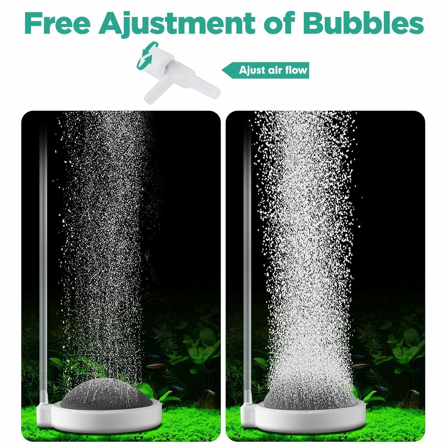 BLOTFISH Nano Air Stone 4-Inch Aquarium Bubbler Quiet High Oxygen Diffusion